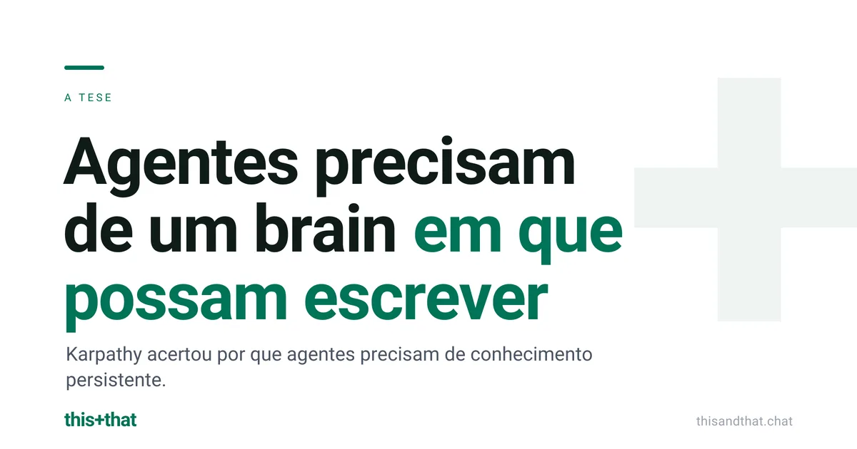 Agentes precisam de um brain em que possam escrever