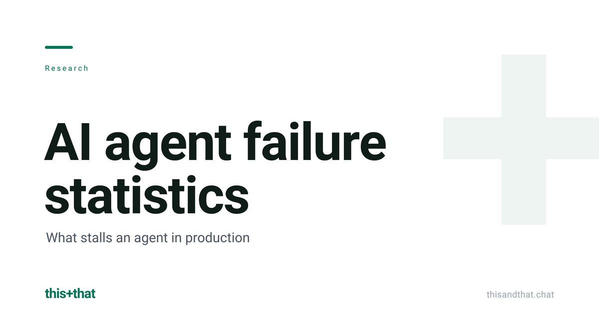 AI agent failure statistics: what stalls an agent