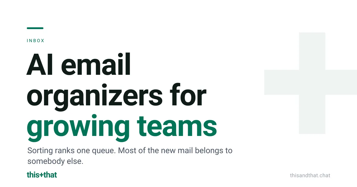 AI email organizers for growing teams