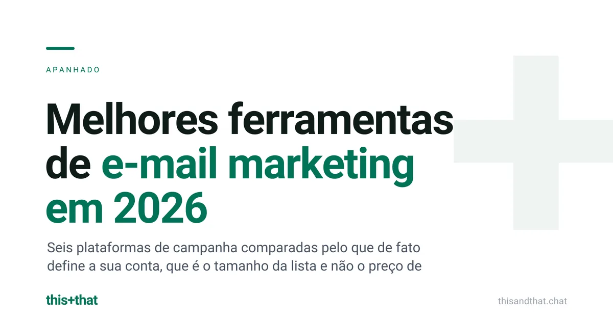 Melhores ferramentas de e-mail marketing em 2026