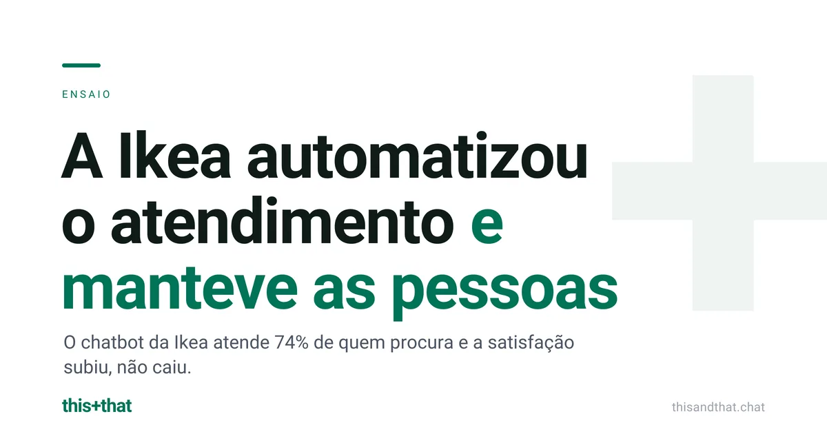 A Ikea automatizou o atendimento e manteve as pessoas