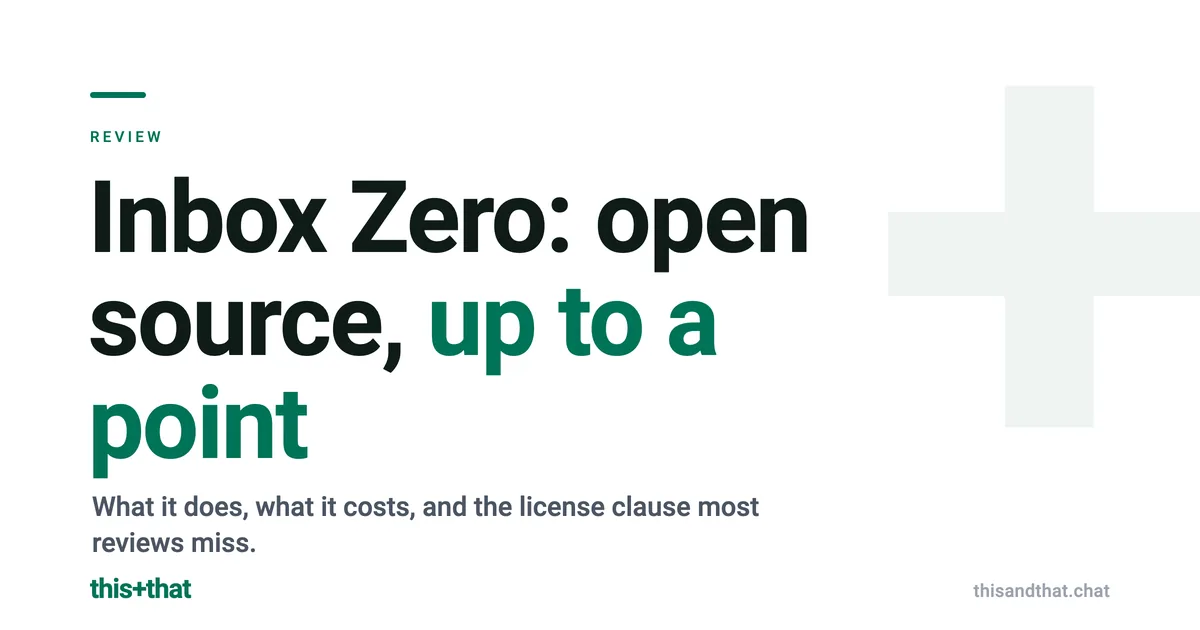 Inbox Zero Review 2026: Features, Pricing, and the License Catch