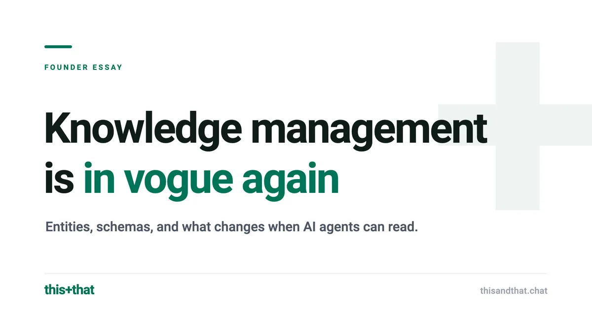 Knowledge management is in vogue again