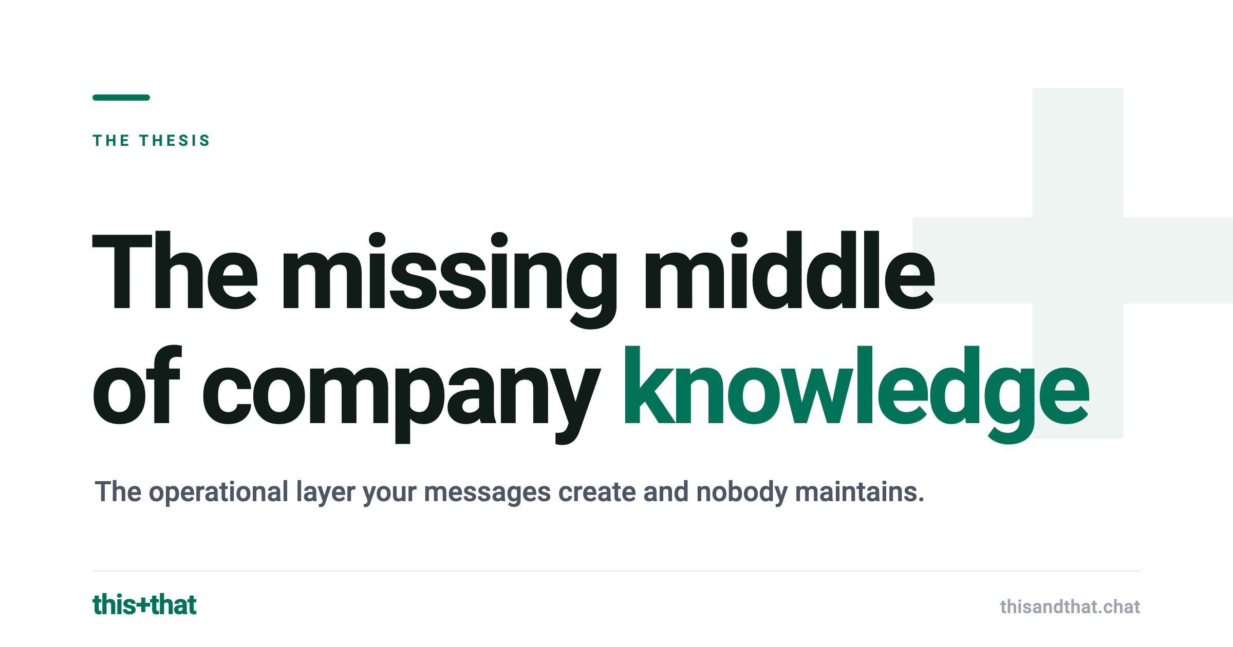 The missing middle of company knowledge