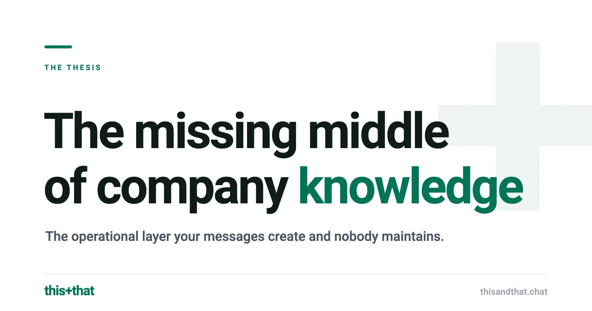 The missing middle of company knowledge