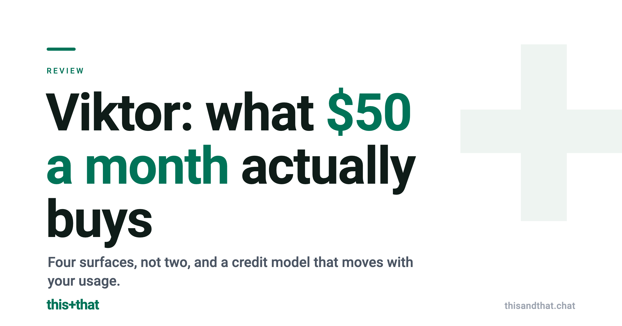 Viktor Review 2026: Features, Credit Pricing, and Who It Fits