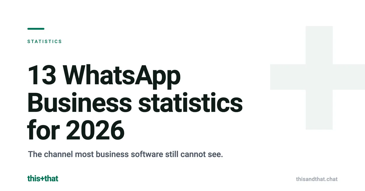13 WhatsApp Business Statistics for 2026