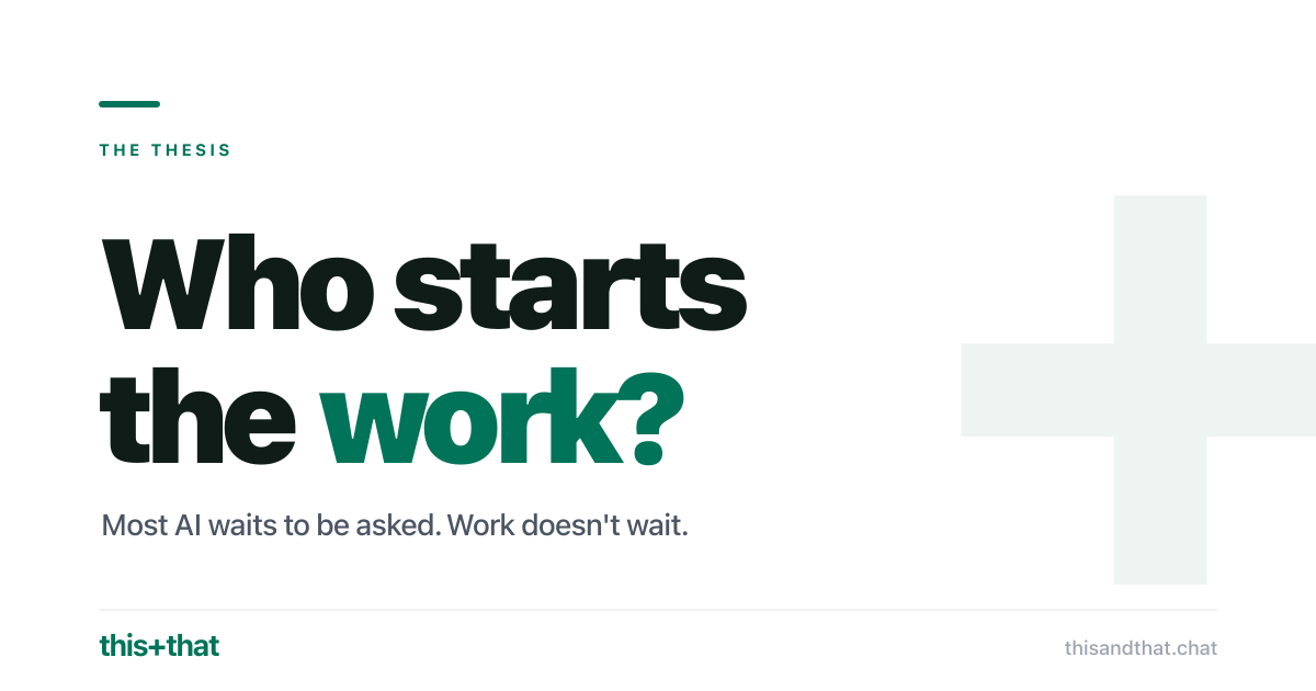 Who starts the work?