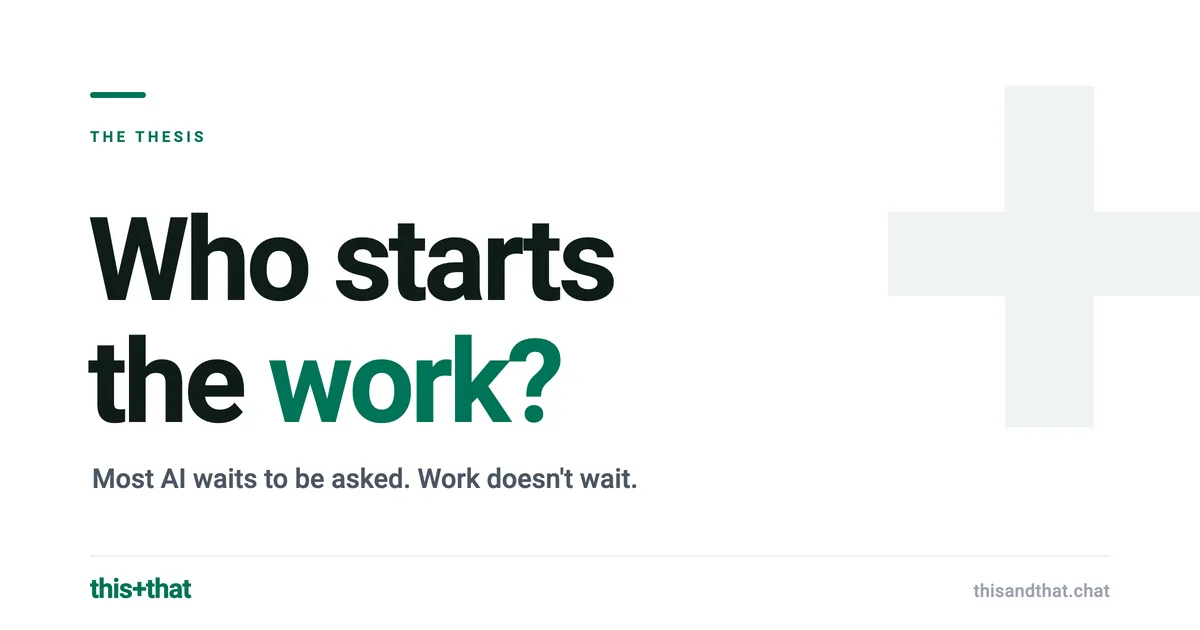 Who starts the work?