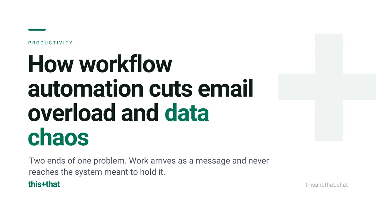 How workflow automation cuts email overload and data chaos